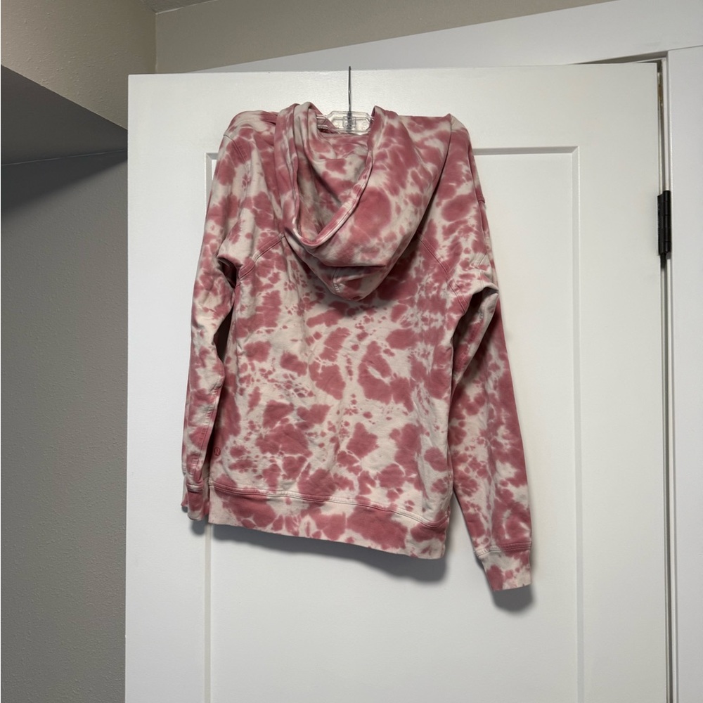 Lululemon All Yours Hoodie Tie Dye *Fleece Marmoleado Tie Dye Brier Rose Size 4 - Picture 4 of 7